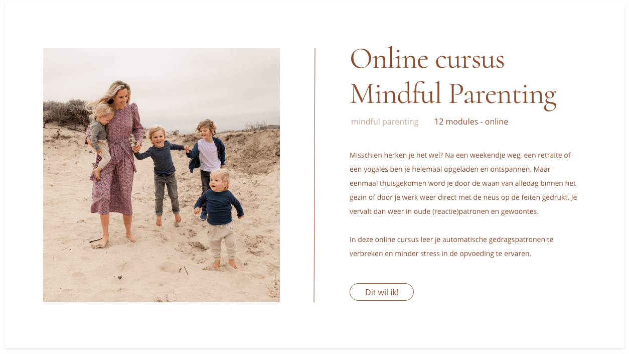 Slide - Online Cursus Mindful Parenting